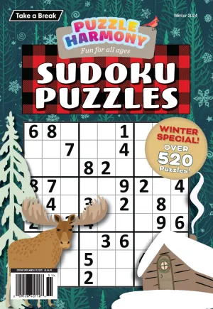 Puzzle Harmony - Sudoku Winter Special: 520  Puzzles, Holiday Themed Full-Sized Book, All Ages, Sharpen Your Mind, Brain Challenges, Relax, Unwind, Unplug, Recharge, De-Stress, Sit Back & Solve!