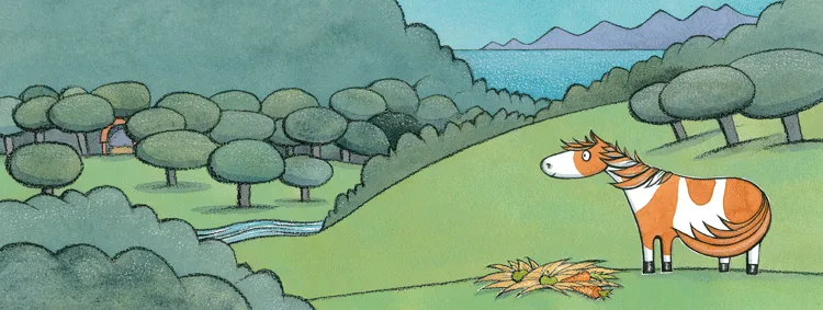 "... she lives on a farm at Waratah Bay..." PRINT Alison Lester