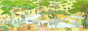 "...away on safari..." PRINT Alison Lester