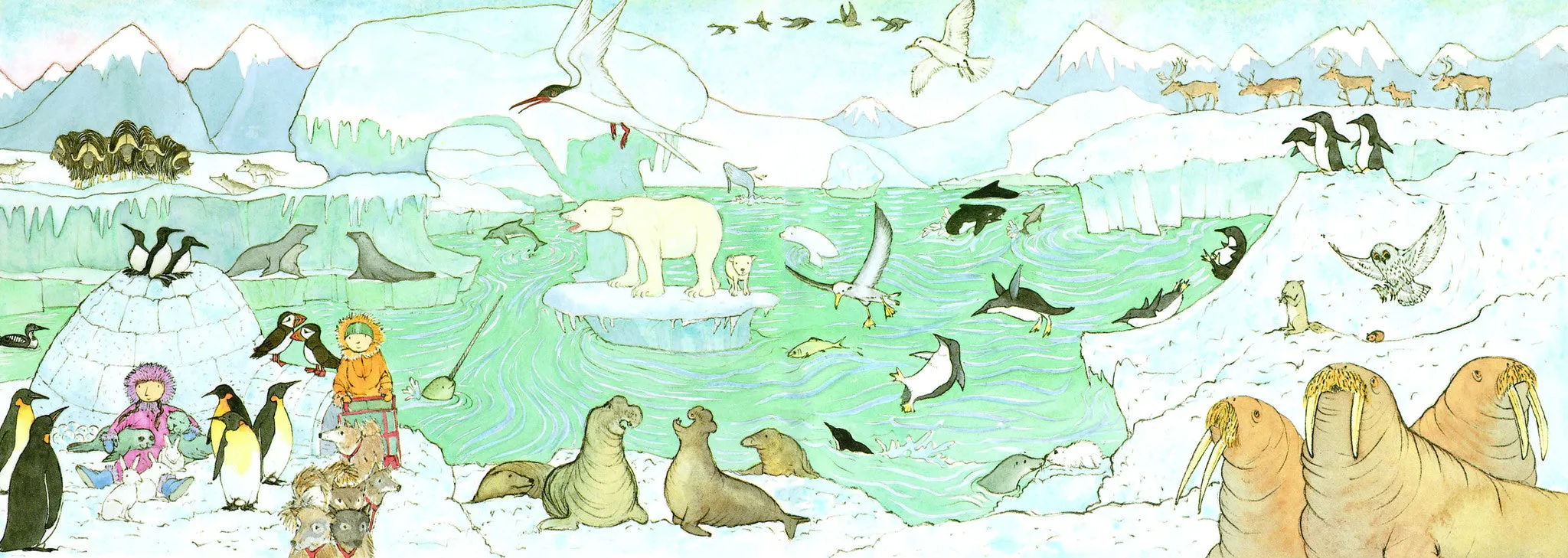 "...crossing the icecap..." PRINT Alison Lester
