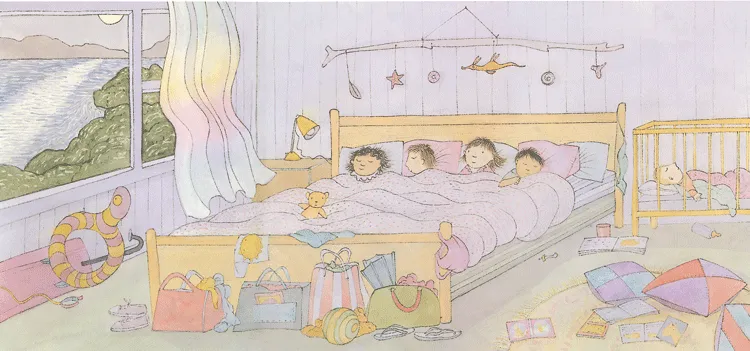 "...the old bed is cosy and wide..." PRINT Alison Lester