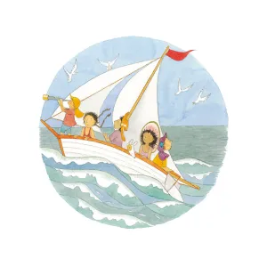 "...the wind fills our sails..." - Small PRINT Alison Lester