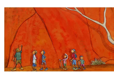 "...Uluru is the heart of Australia..." PRINT Alison Lester