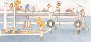 "...we laze on the Jetty and wait..." PRINT Alison Lester