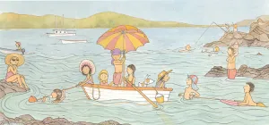 "...we rock in the Tangerine boat..." PRINT Alison Lester