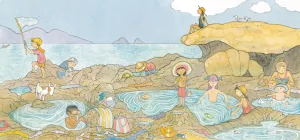 "...we search in the warm clear pools..." PRINT Alison Lester