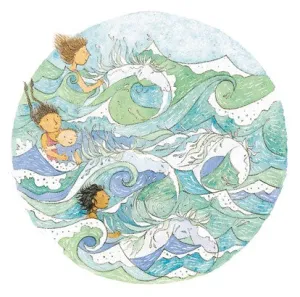 "...wild white horses..." - Large PRINT Alison Lester