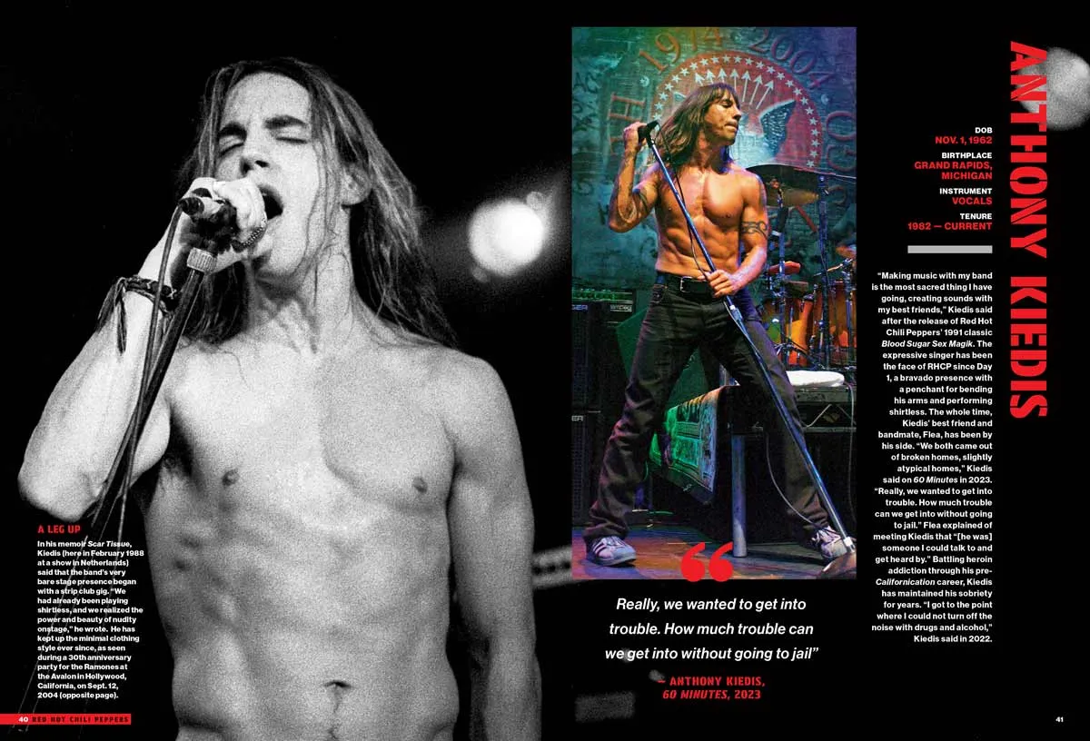 Red Hot Chili Peppers - 120 Photos, 2024 Tour, California Alt Rock Band, Anthony Kiedis, Flea, John Frusciante, Albums, Songs, Can't Stop, Californication, Under The Bridge, Drugs, Controversy & More!