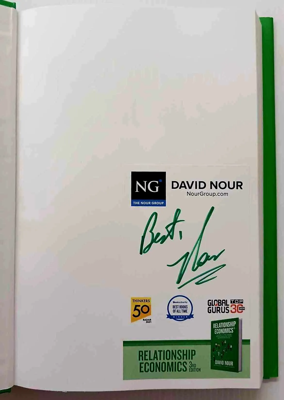 RELATIONSHIP ECONOMICS (SIGNED) - David Nour