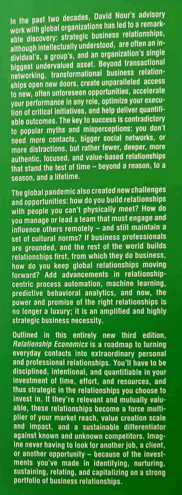 RELATIONSHIP ECONOMICS (SIGNED) - David Nour