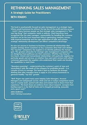 Rethinking Sales Management: A Strategic Guide For Practitioners Hardcover