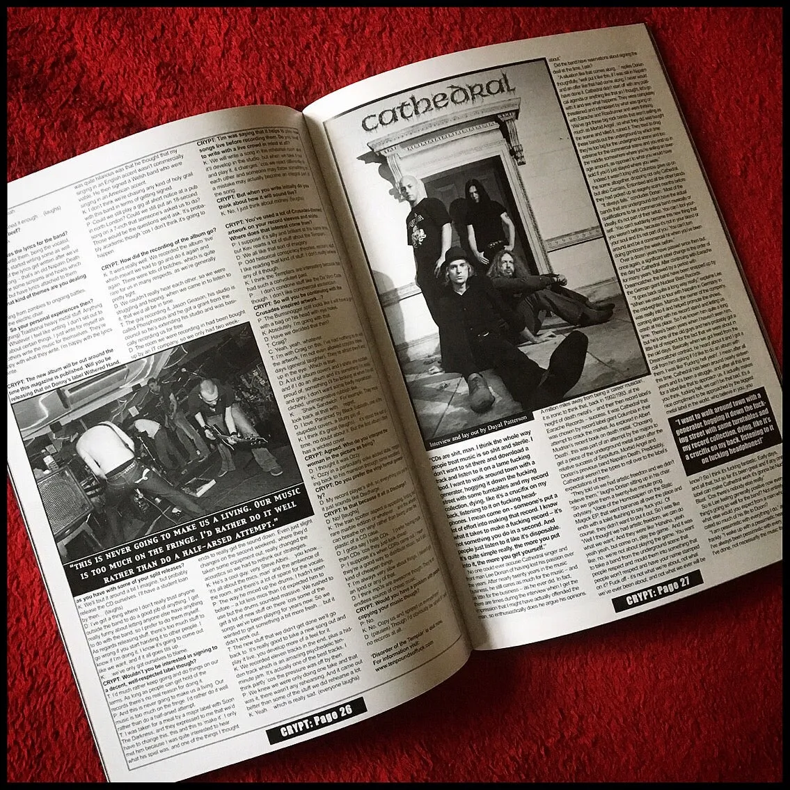 Sale: CRYPT MAGAZINE #2 zine (Dayal's old black/death/doom metal zine, original copies from 2006)