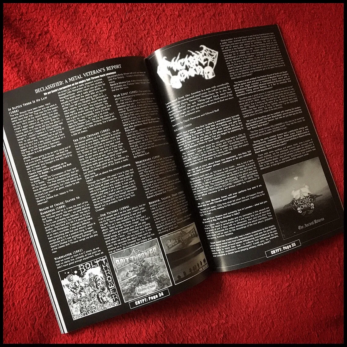 Sale: CRYPT MAGAZINE #2 zine (Dayal's old black/death/doom metal zine, original copies from 2006)
