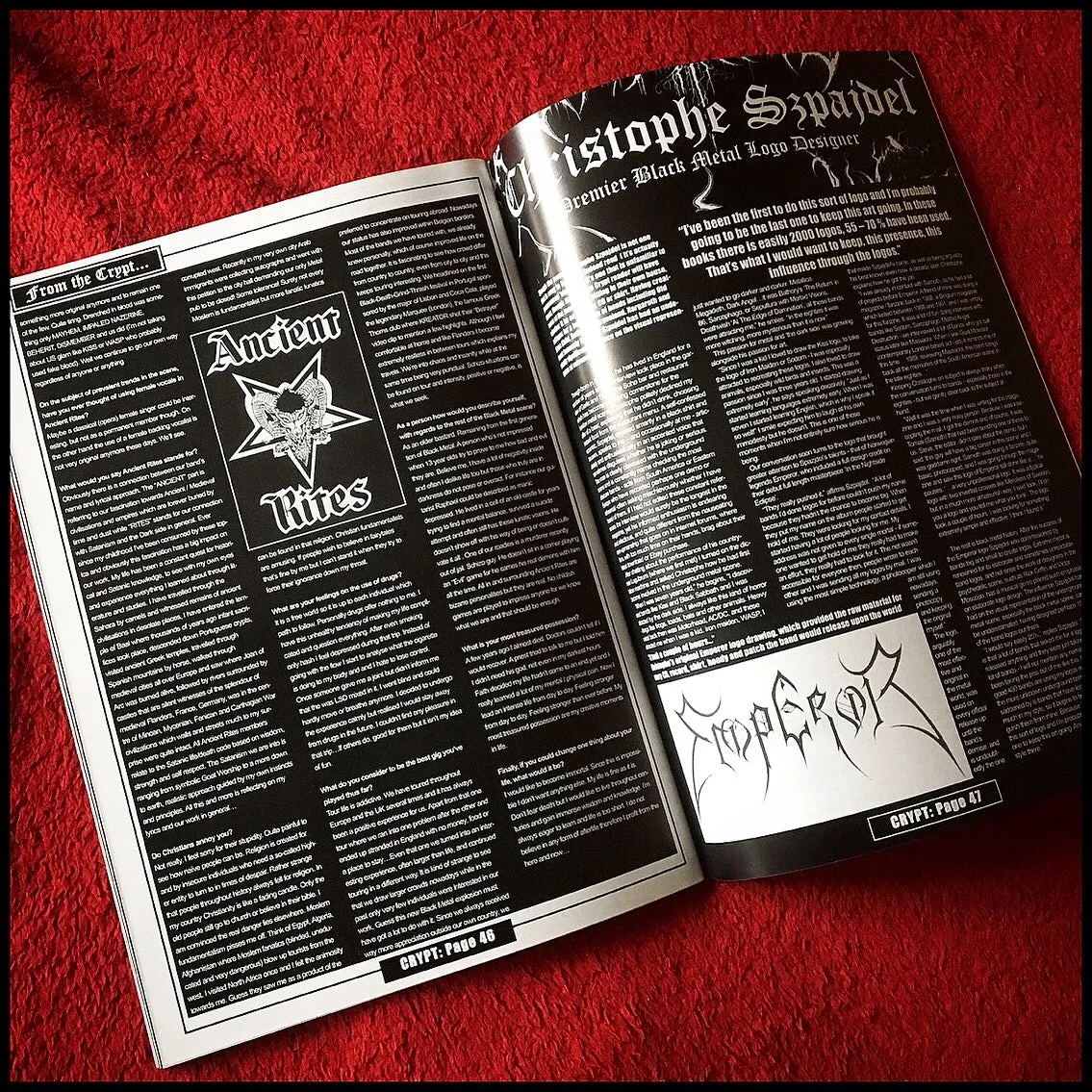 Sale: CRYPT MAGAZINE #2 zine (Dayal's old black/death/doom metal zine, original copies from 2006)