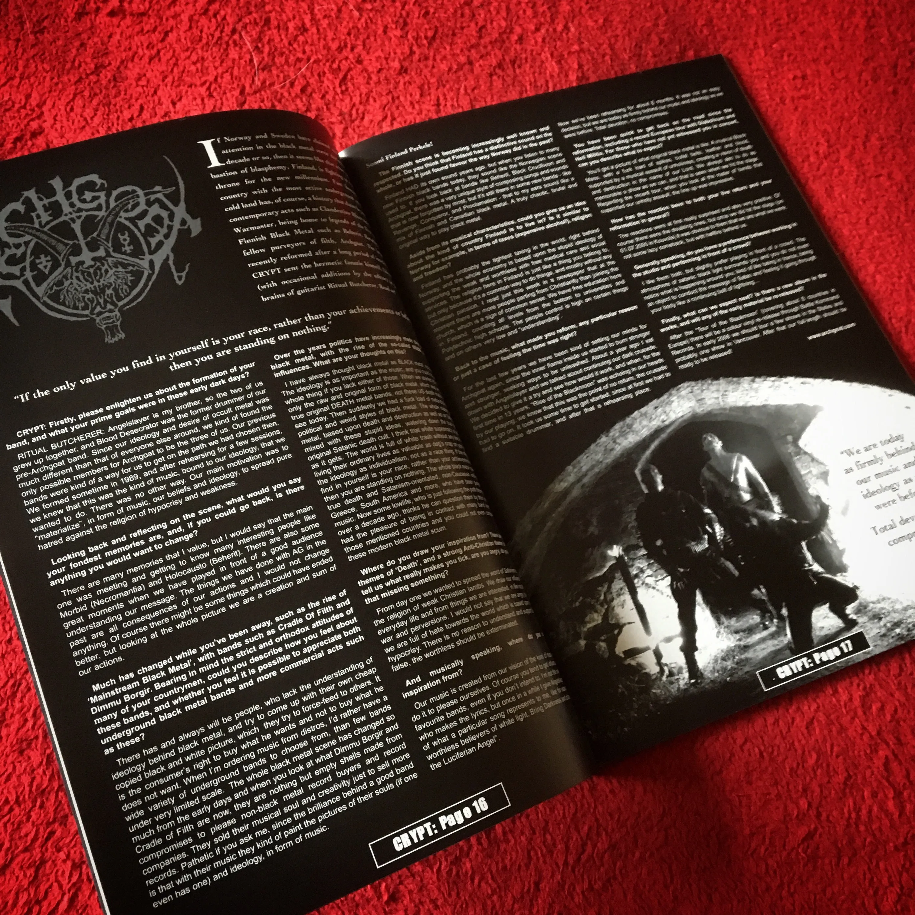 Sale: CRYPT MAGAZINE #2 zine (Dayal's old black/death/doom metal zine, original copies from 2006)