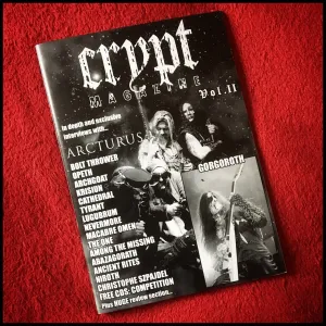 Sale: CRYPT MAGAZINE #2 zine (Dayal's old black/death/doom metal zine, original copies from 2006)