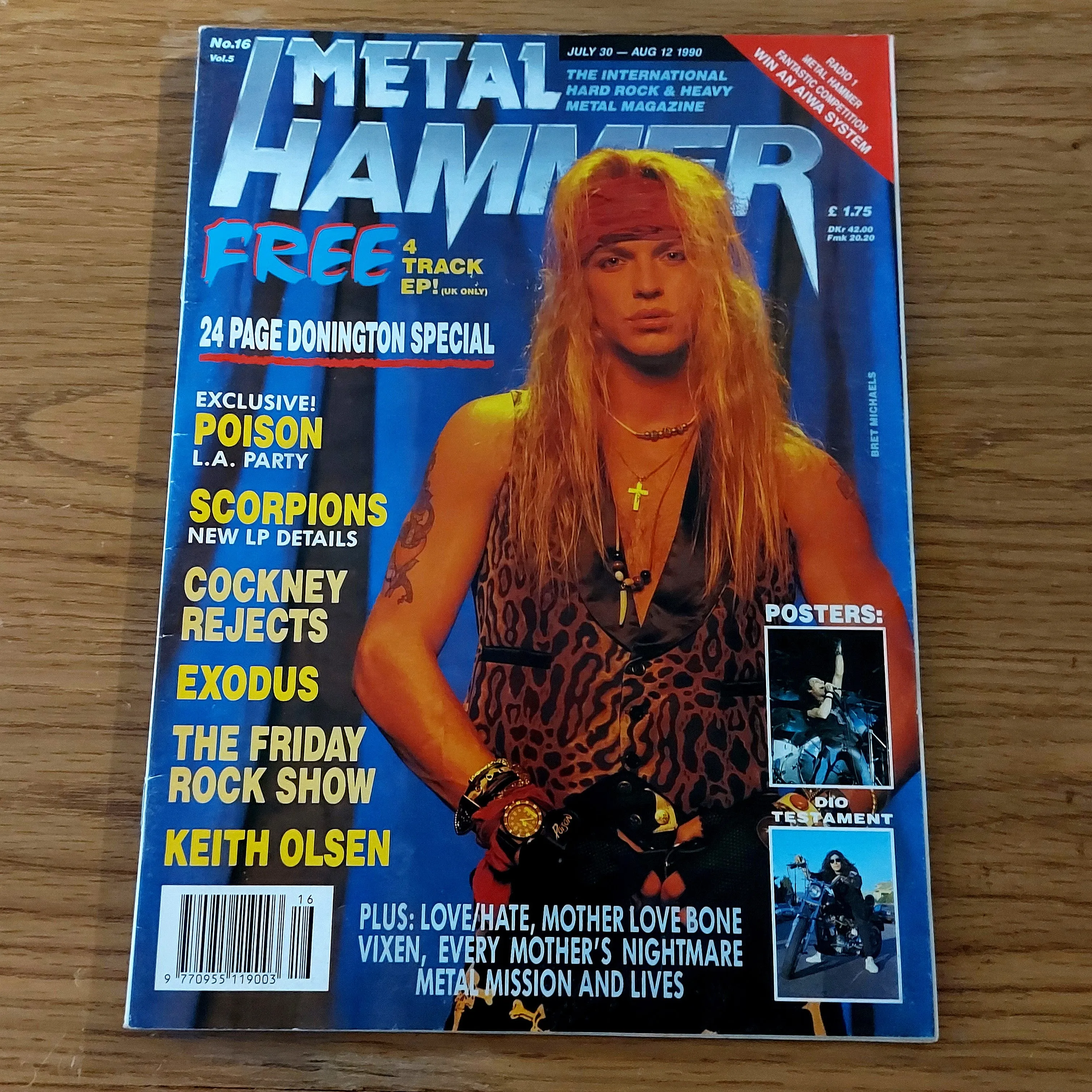 Sale: METAL HAMMER magazine (mostly late 80s/early 90s. Multiple issues, periodically restocked)