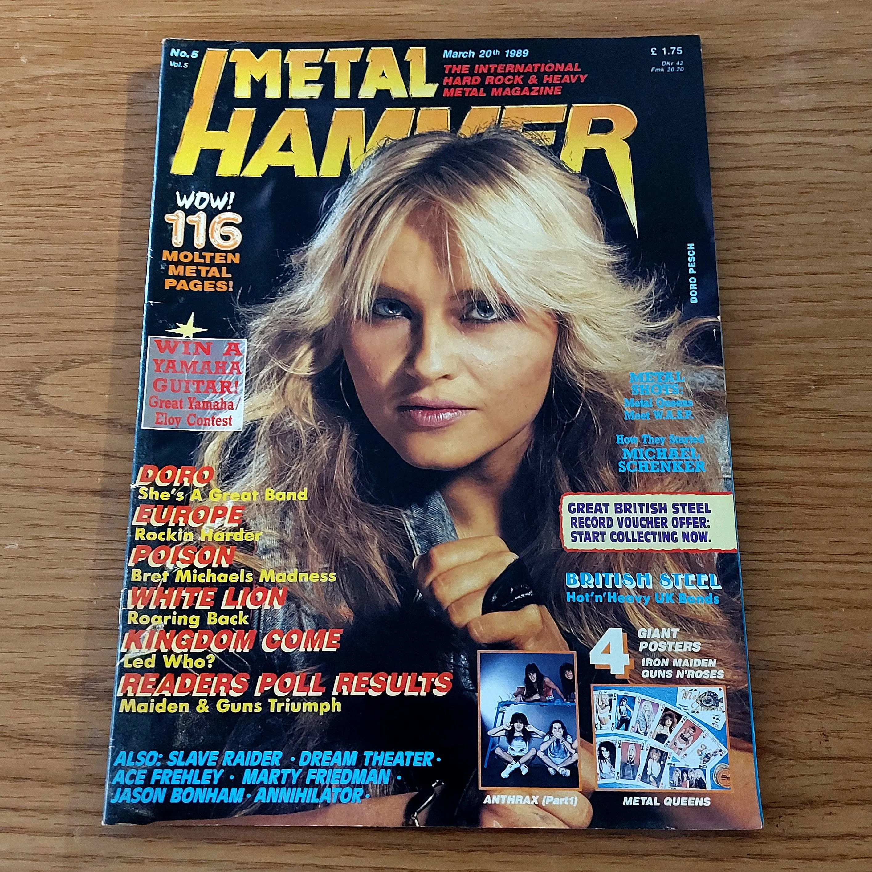 Sale: METAL HAMMER magazine (mostly late 80s/early 90s. Multiple issues, periodically restocked)