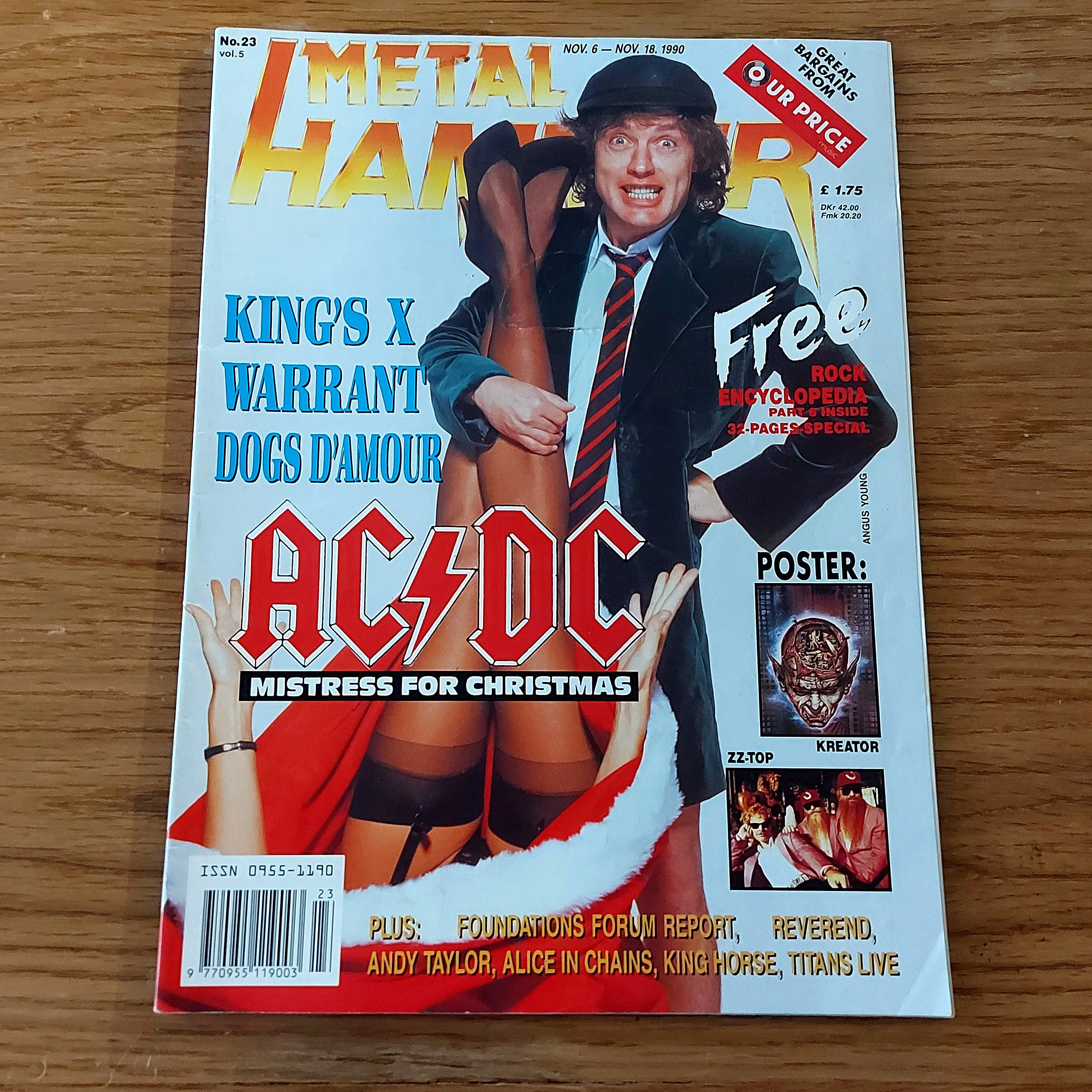 Sale: METAL HAMMER magazine (mostly late 80s/early 90s. Multiple issues, periodically restocked)