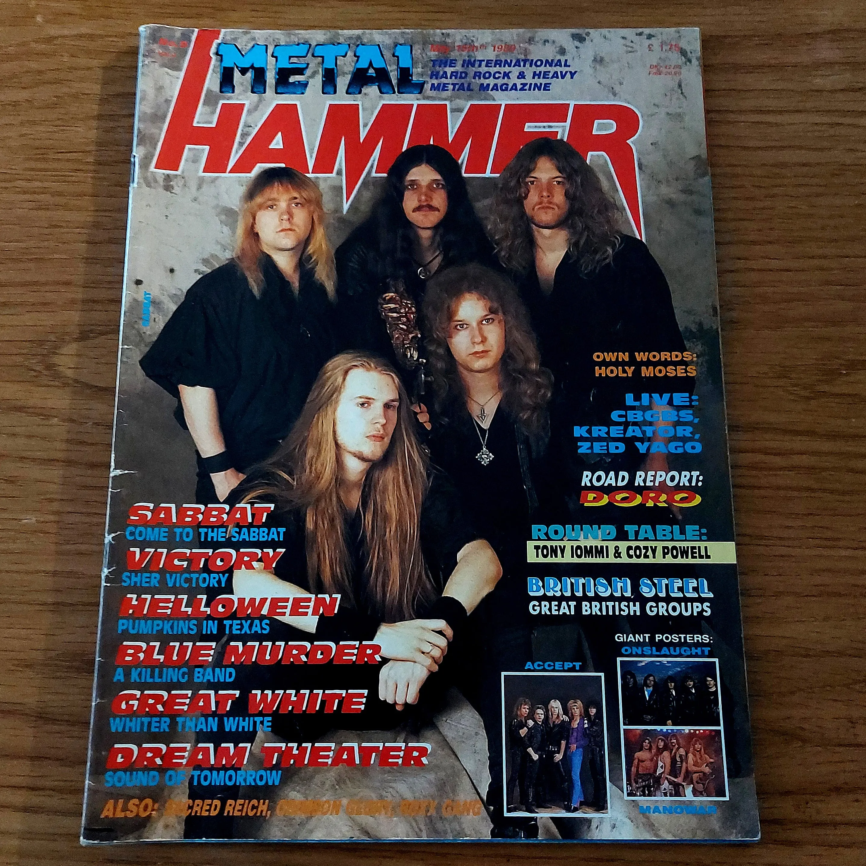 Sale: METAL HAMMER magazine (mostly late 80s/early 90s. Multiple issues, periodically restocked)