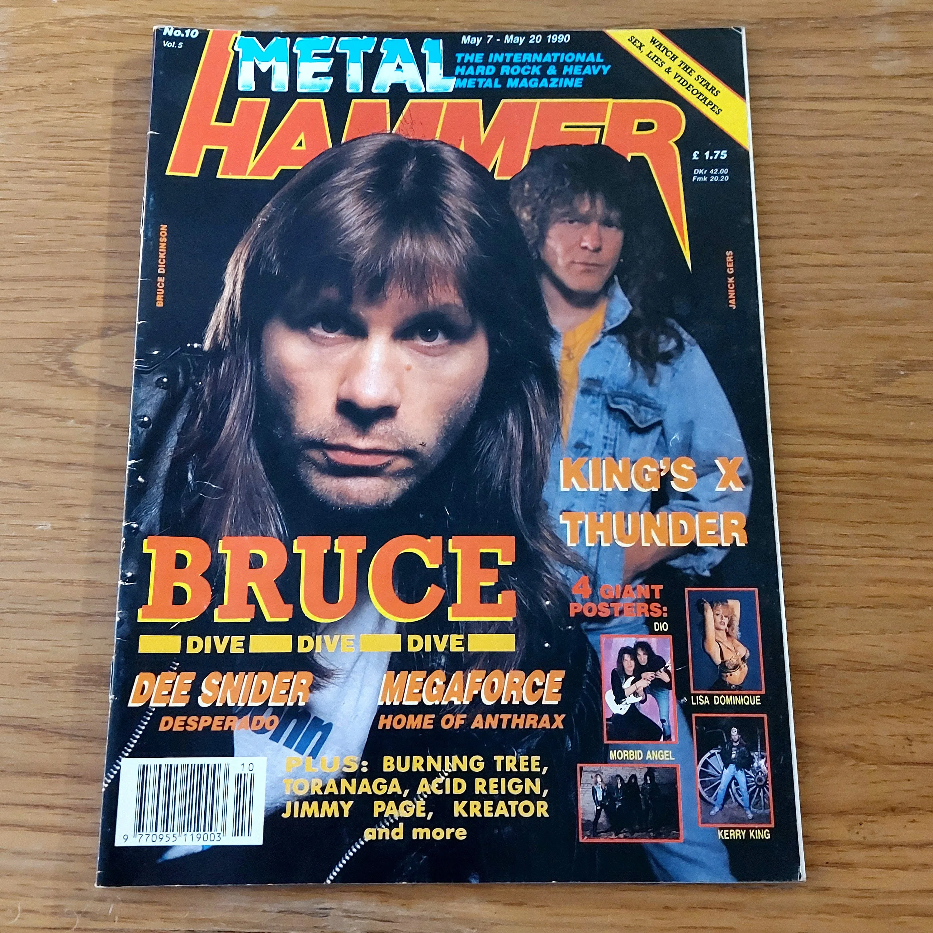 Sale: METAL HAMMER magazine (mostly late 80s/early 90s. Multiple issues, periodically restocked)
