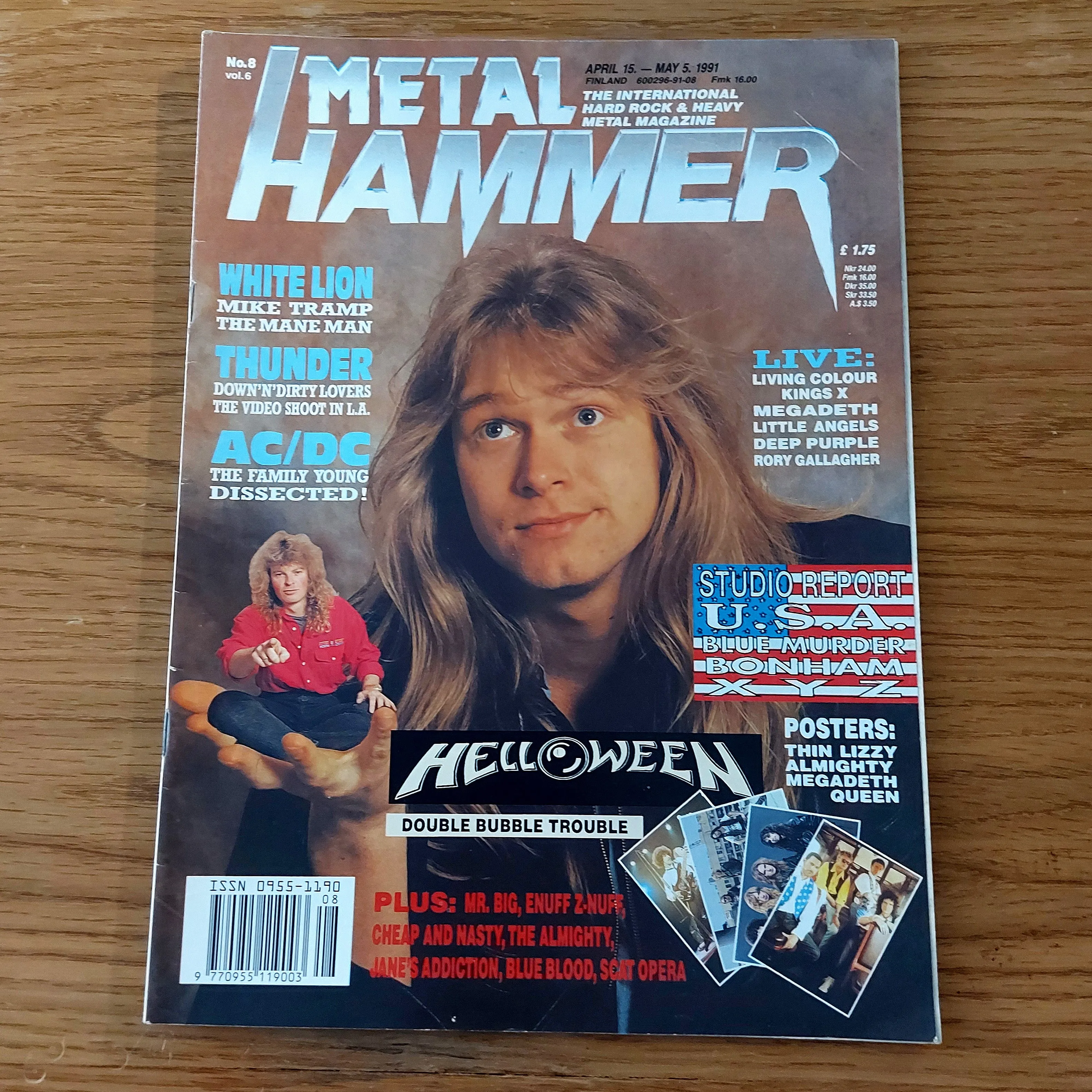 Sale: METAL HAMMER magazine (mostly late 80s/early 90s. Multiple issues, periodically restocked)