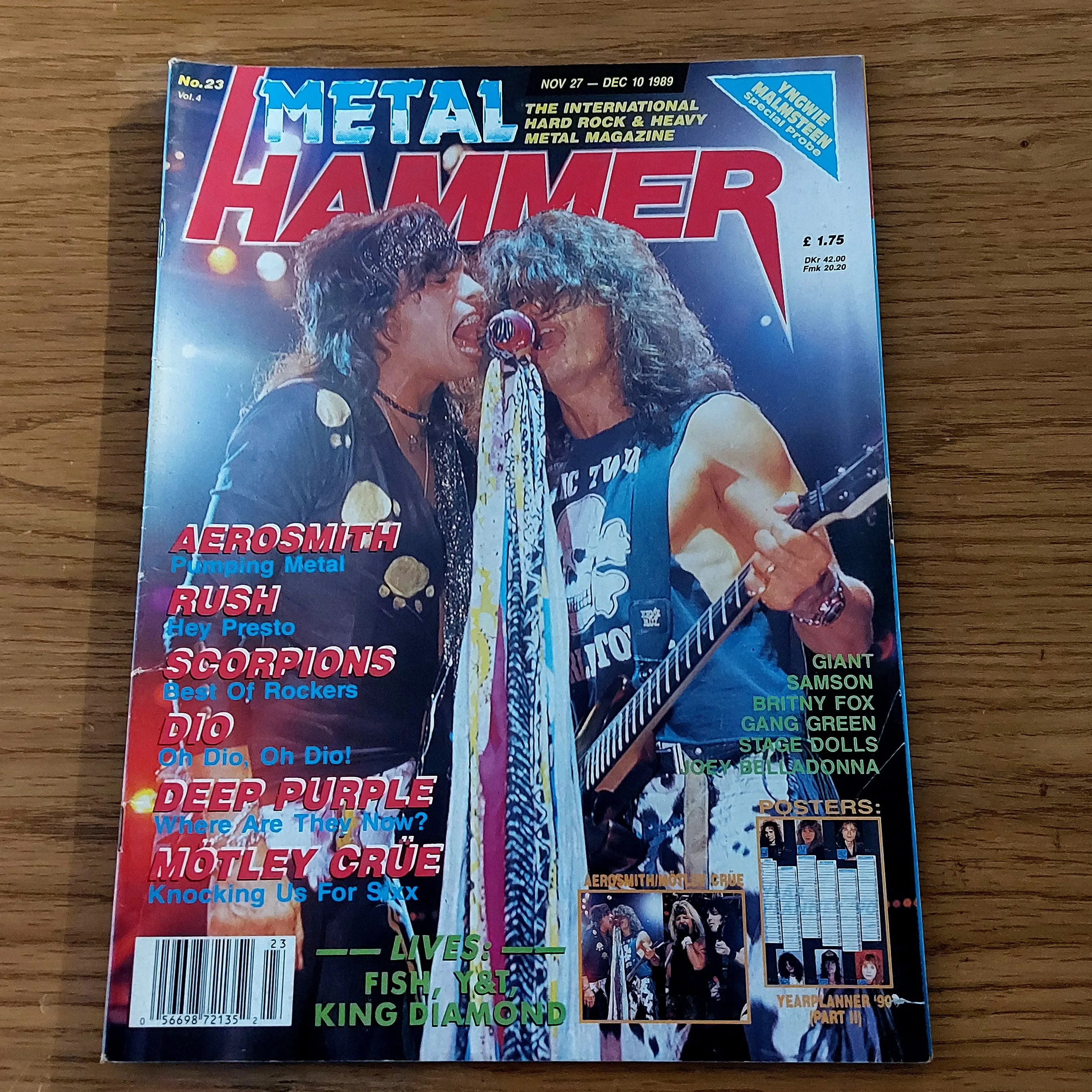 Sale: METAL HAMMER magazine (mostly late 80s/early 90s. Multiple issues, periodically restocked)
