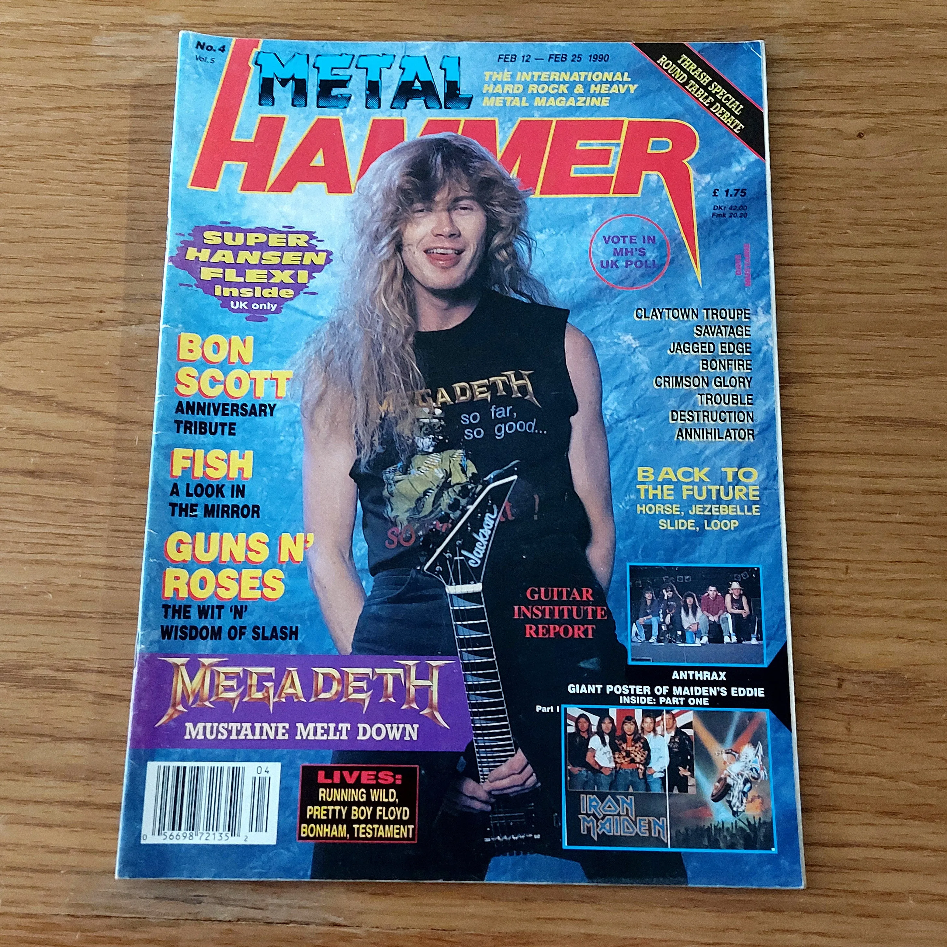 Sale: METAL HAMMER magazine (mostly late 80s/early 90s. Multiple issues, periodically restocked)
