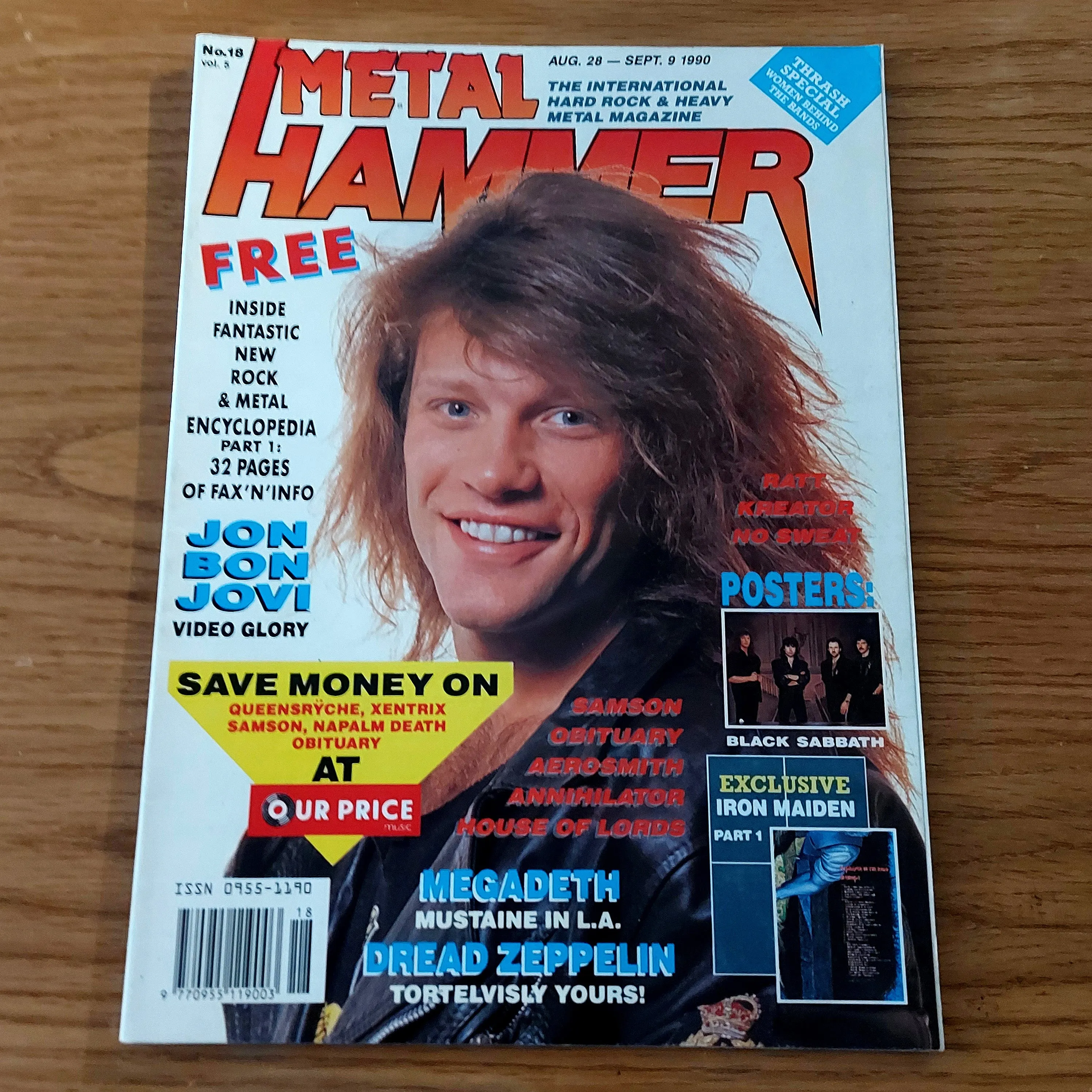 Sale: METAL HAMMER magazine (mostly late 80s/early 90s. Multiple issues, periodically restocked)