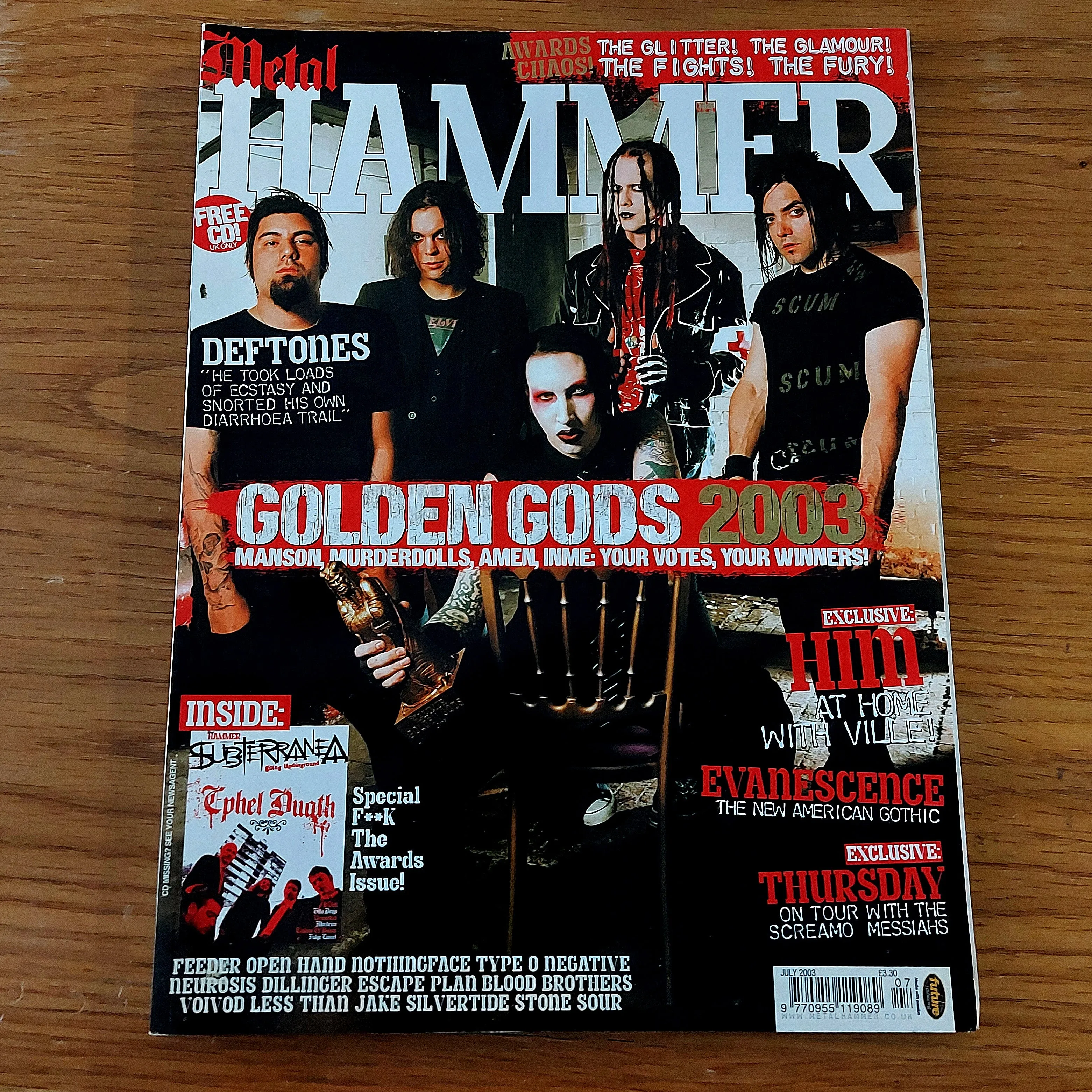 Sale: METAL HAMMER magazine (mostly late 80s/early 90s. Multiple issues, periodically restocked)