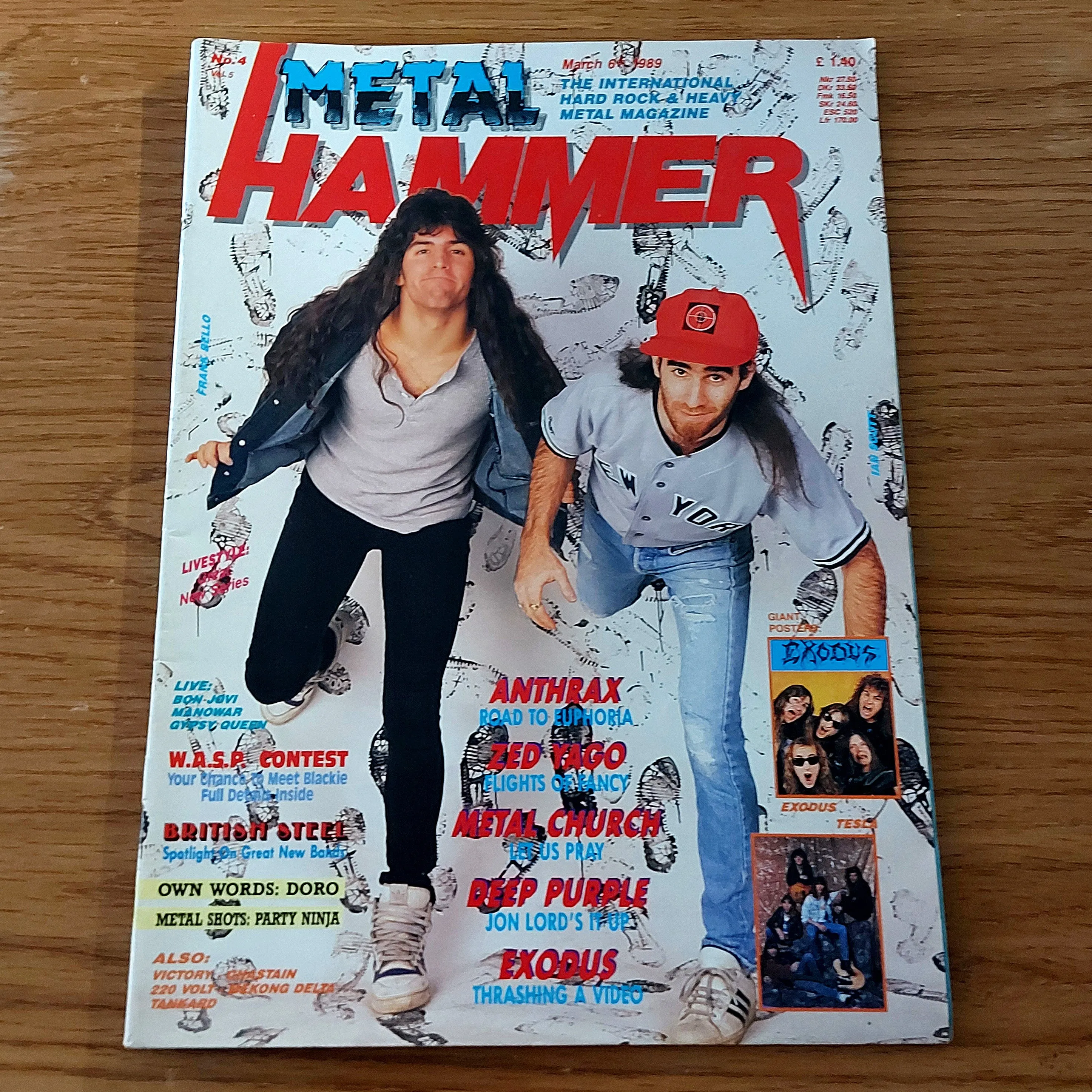 Sale: METAL HAMMER magazine (mostly late 80s/early 90s. Multiple issues, periodically restocked)