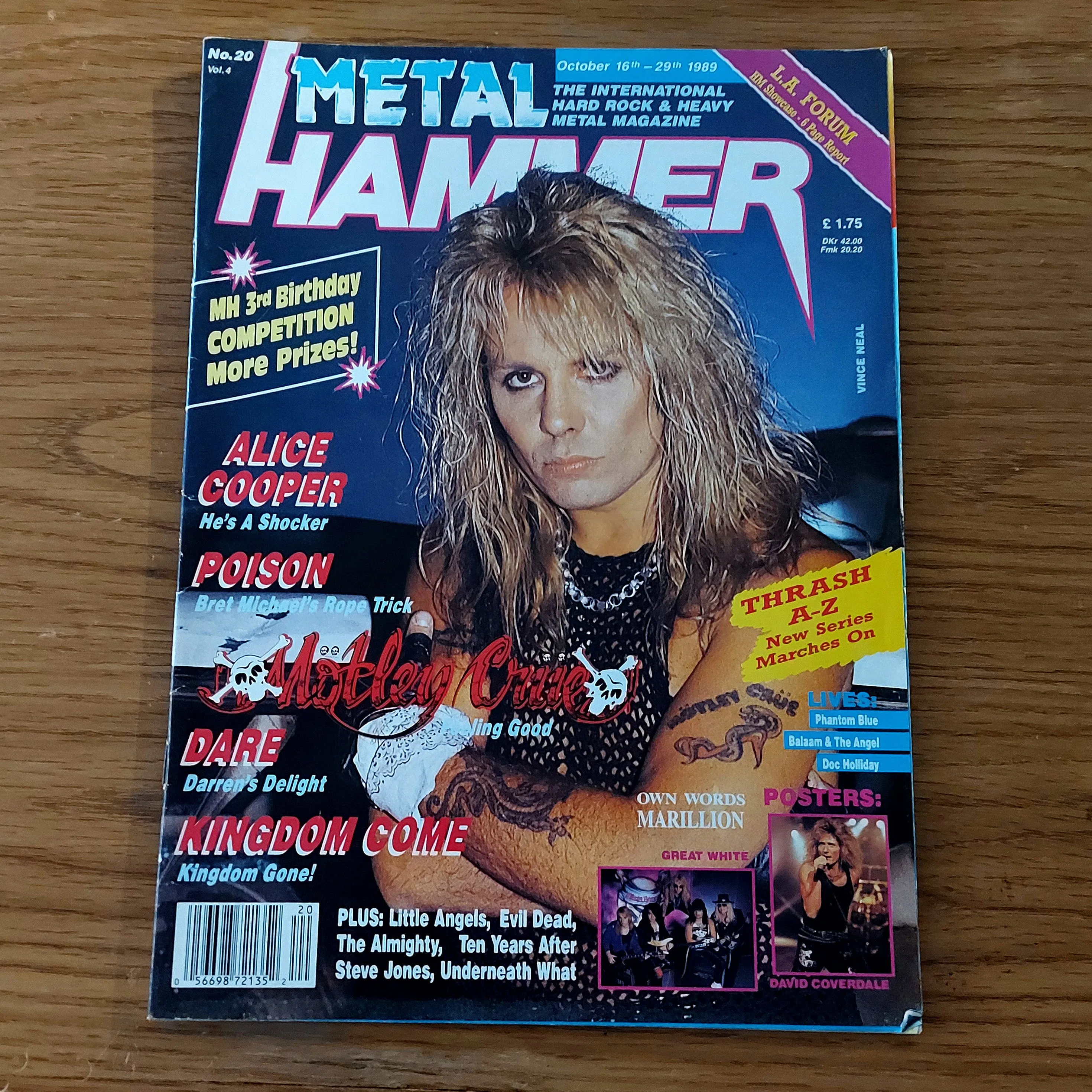 Sale: METAL HAMMER magazine (mostly late 80s/early 90s. Multiple issues, periodically restocked)