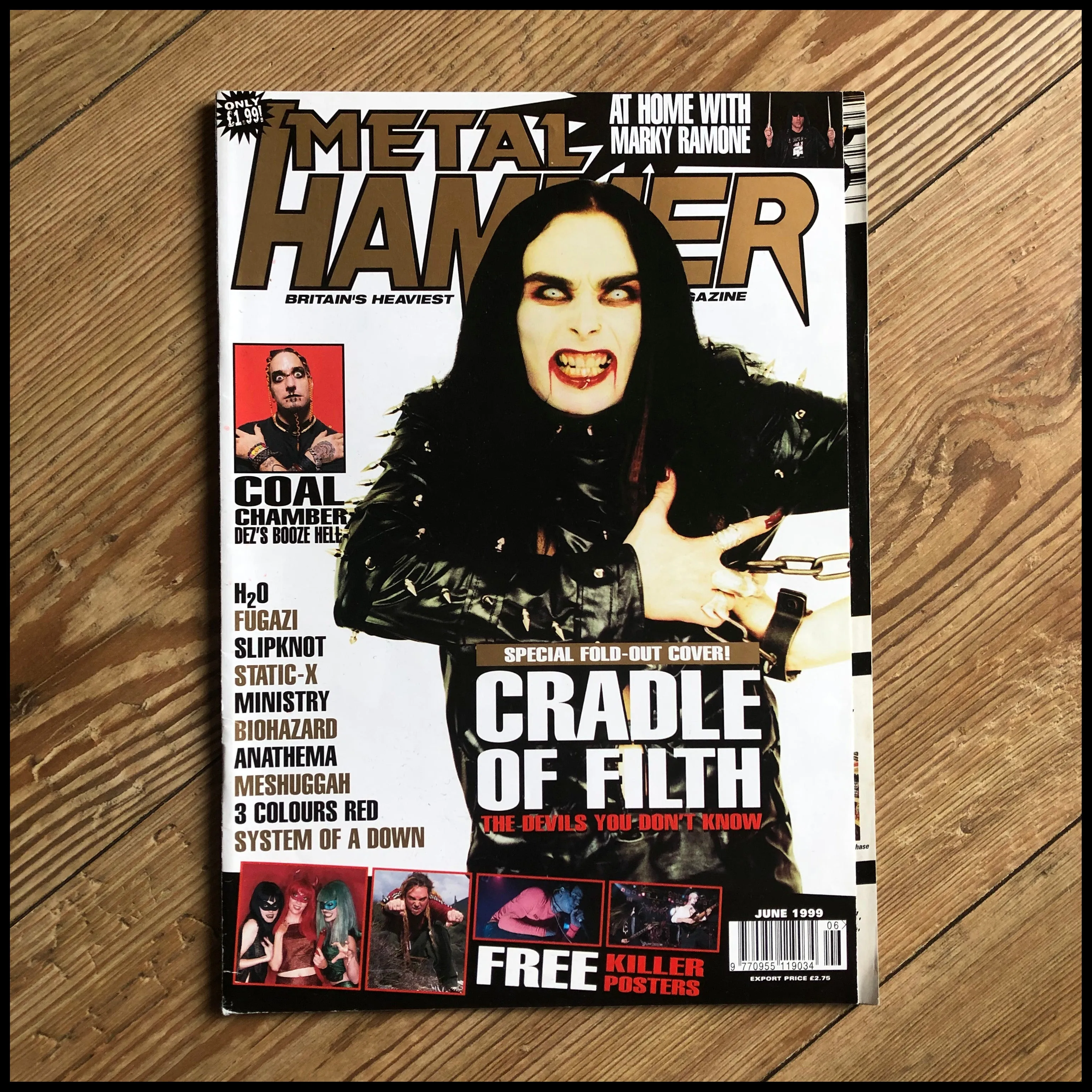Sale: METAL HAMMER magazine (mostly late 80s/early 90s. Multiple issues, periodically restocked)