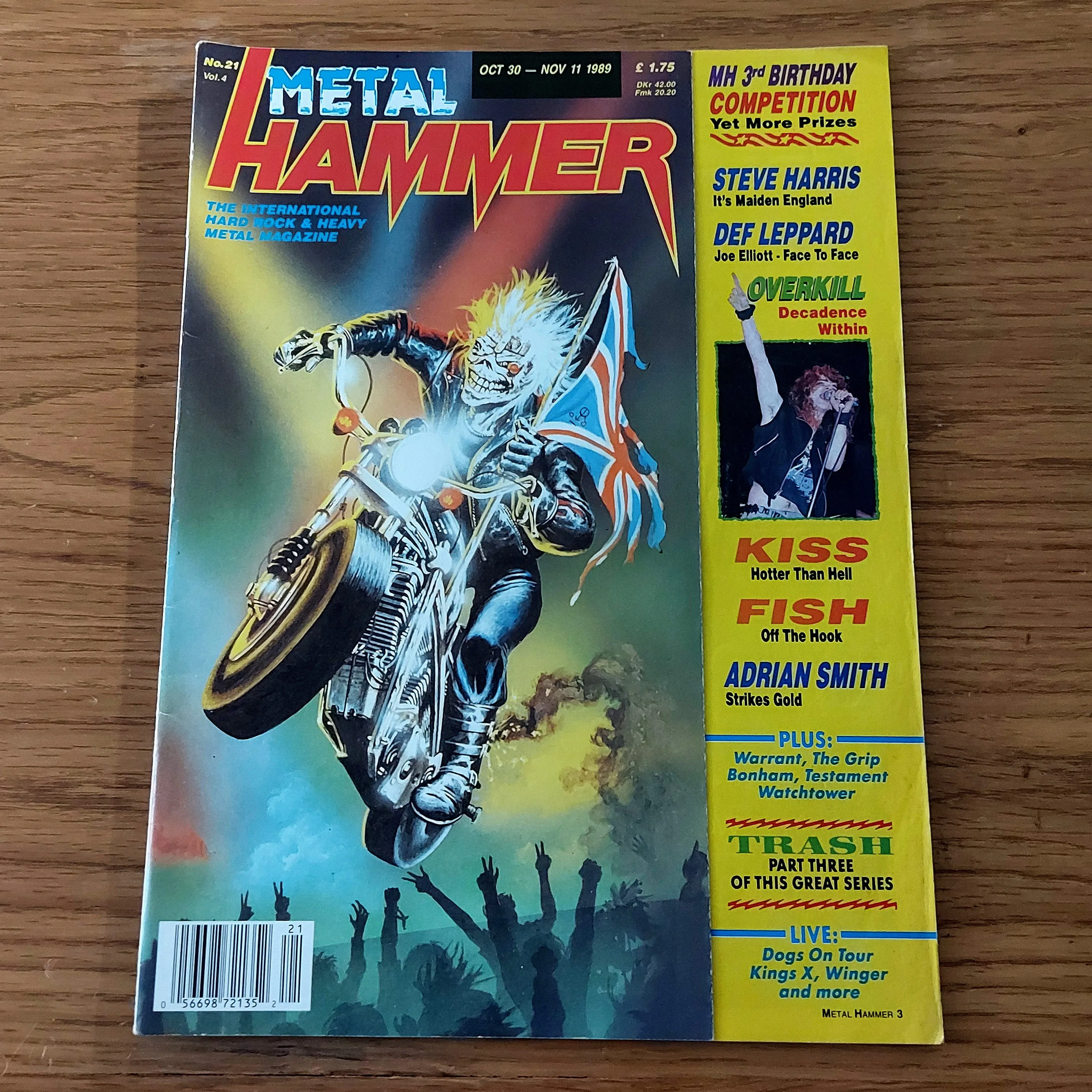 Sale: METAL HAMMER magazine (mostly late 80s/early 90s. Multiple issues, periodically restocked)