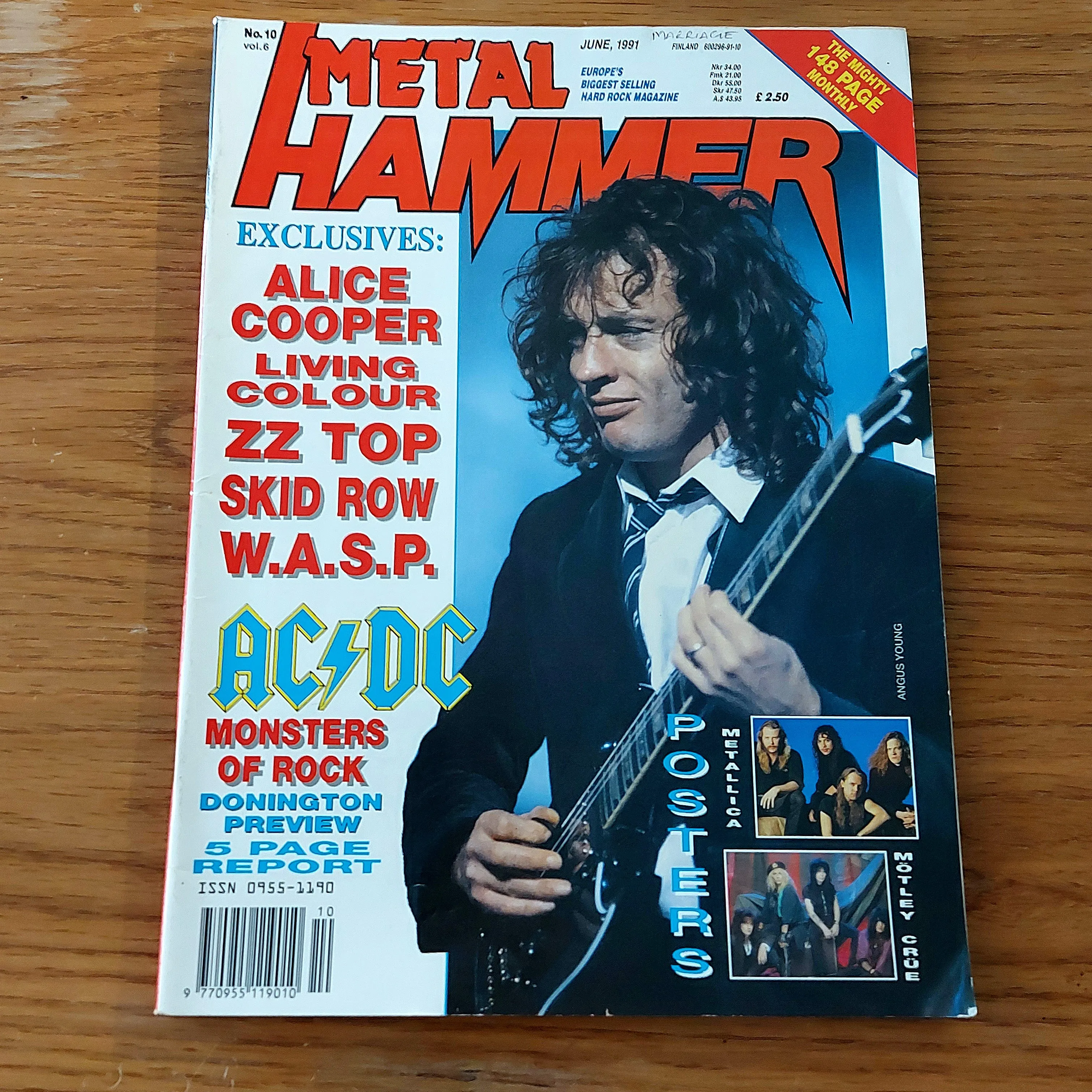 Sale: METAL HAMMER magazine (mostly late 80s/early 90s. Multiple issues, periodically restocked)