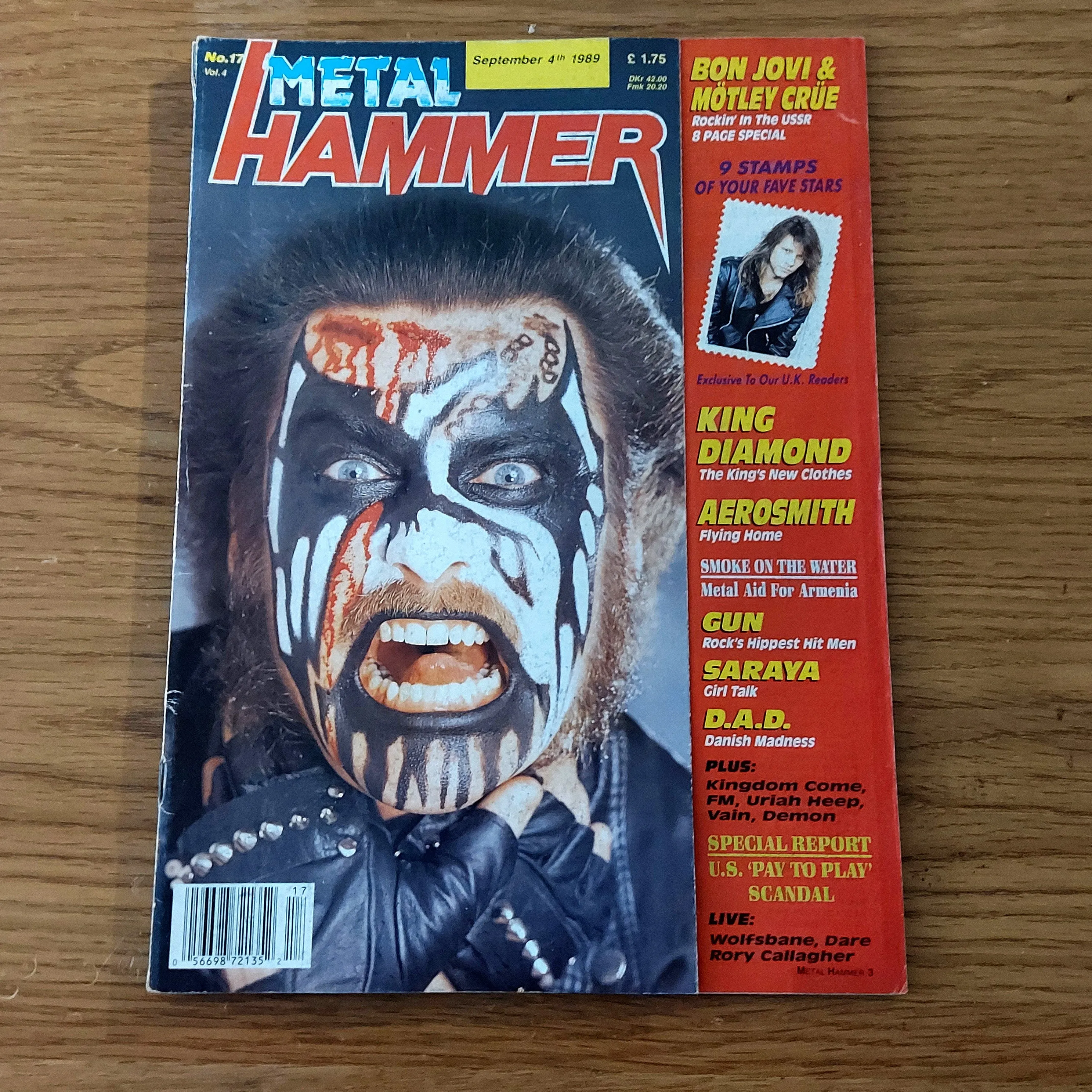 Sale: METAL HAMMER magazine (mostly late 80s/early 90s. Multiple issues, periodically restocked)