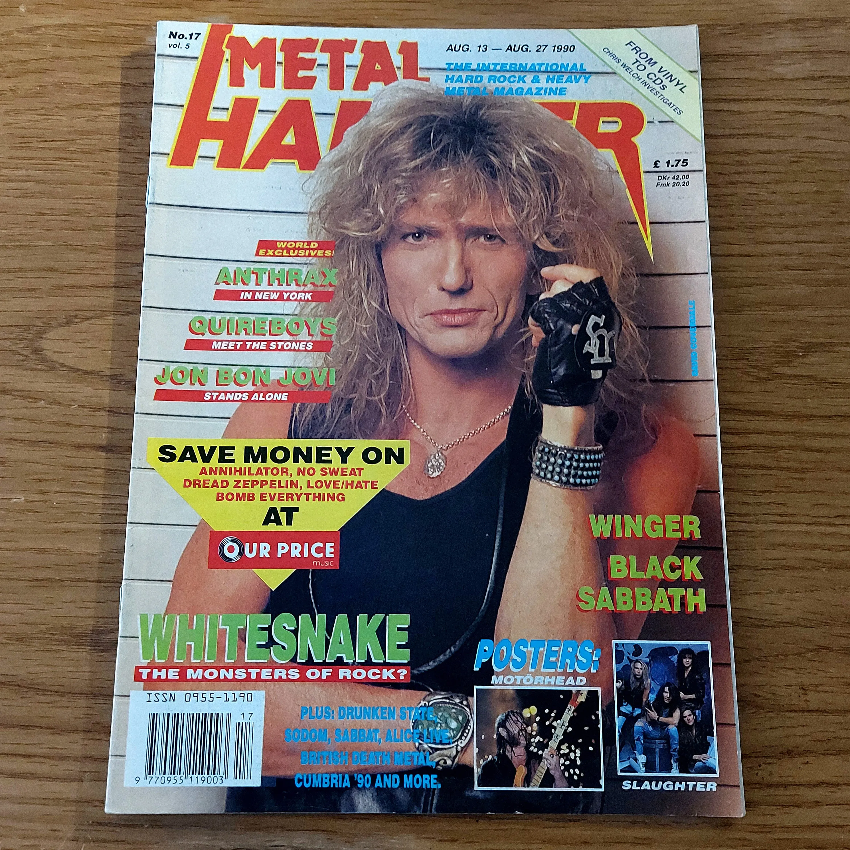 Sale: METAL HAMMER magazine (mostly late 80s/early 90s. Multiple issues, periodically restocked)