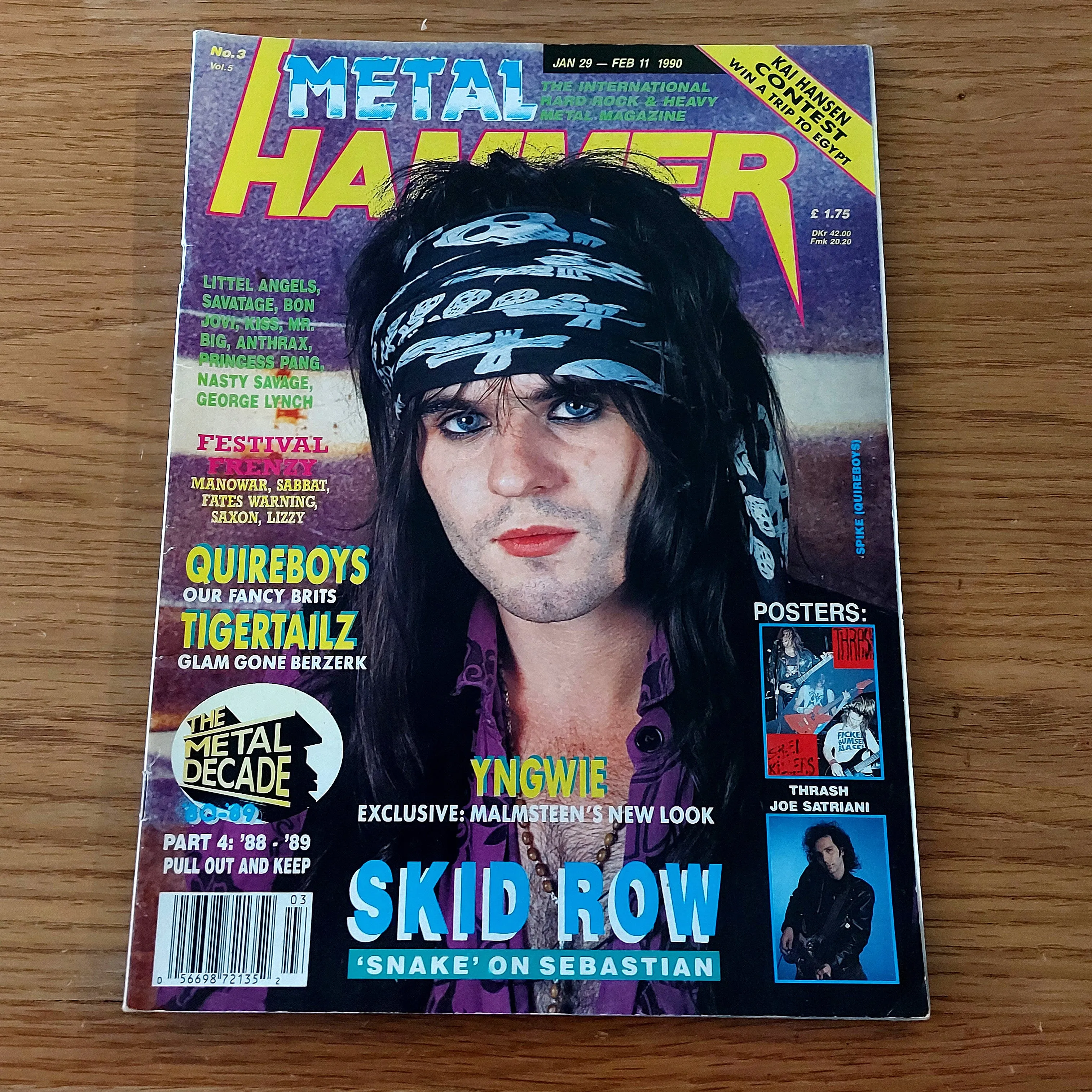 Sale: METAL HAMMER magazine (mostly late 80s/early 90s. Multiple issues, periodically restocked)