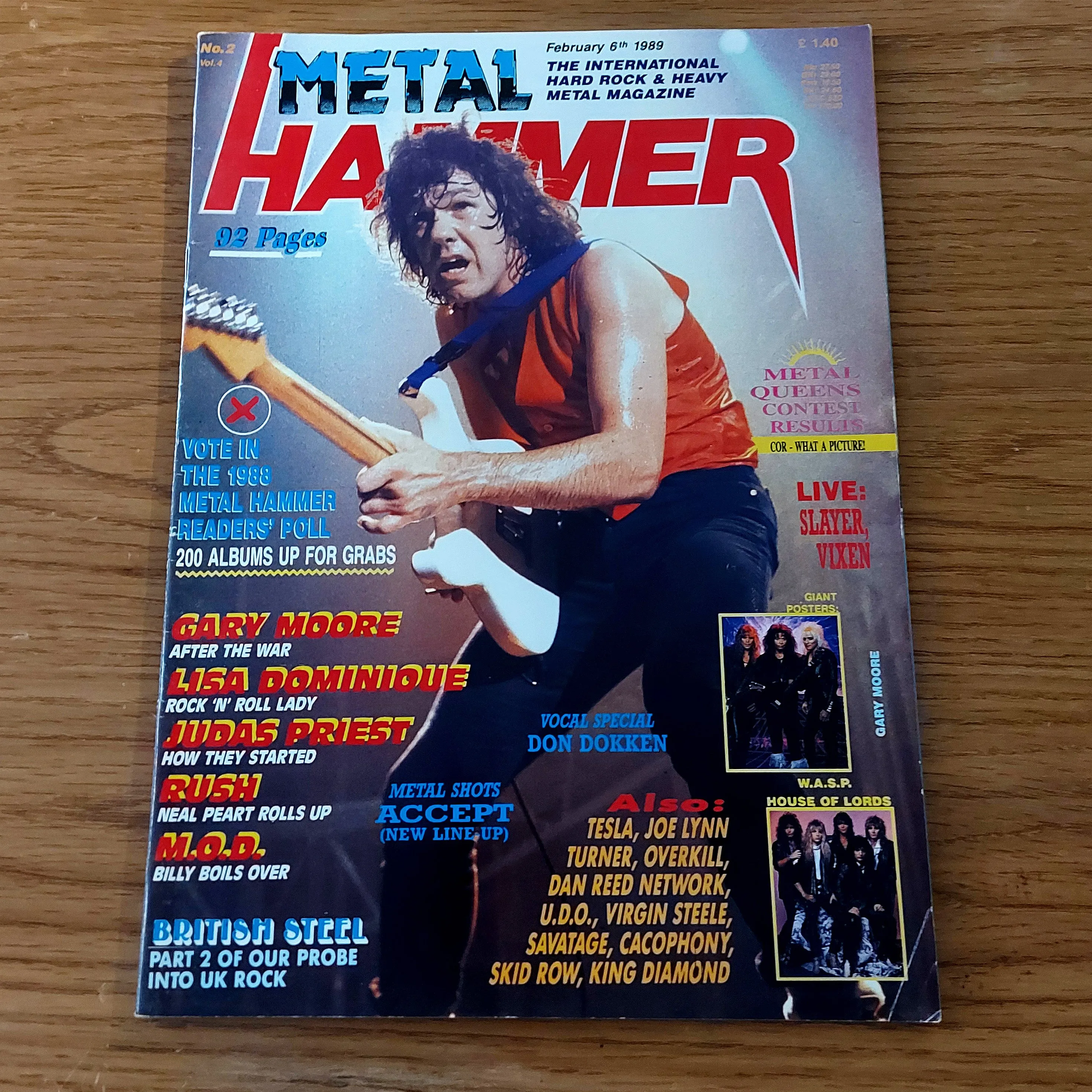 Sale: METAL HAMMER magazine (mostly late 80s/early 90s. Multiple issues, periodically restocked)