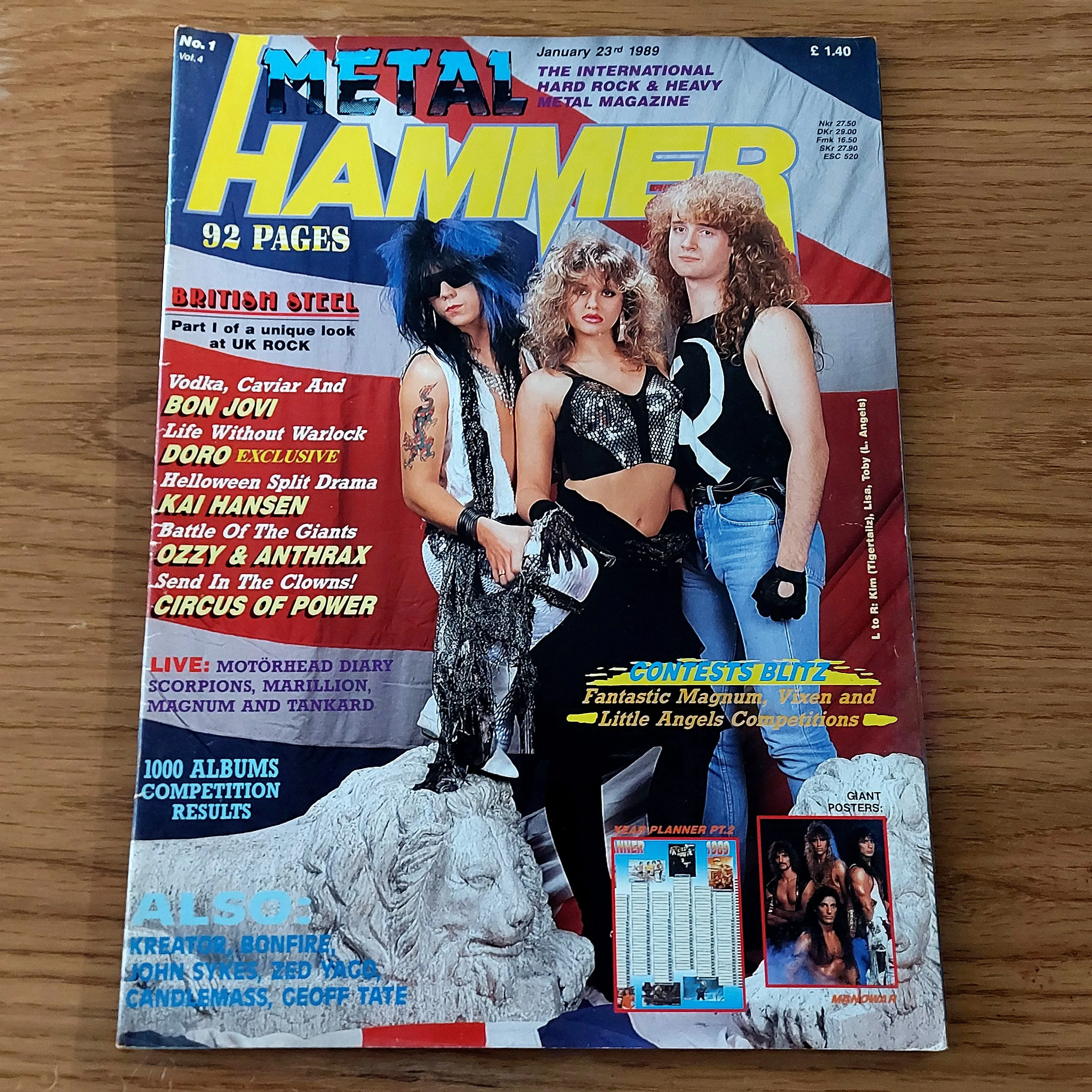 Sale: METAL HAMMER magazine (mostly late 80s/early 90s. Multiple issues, periodically restocked)