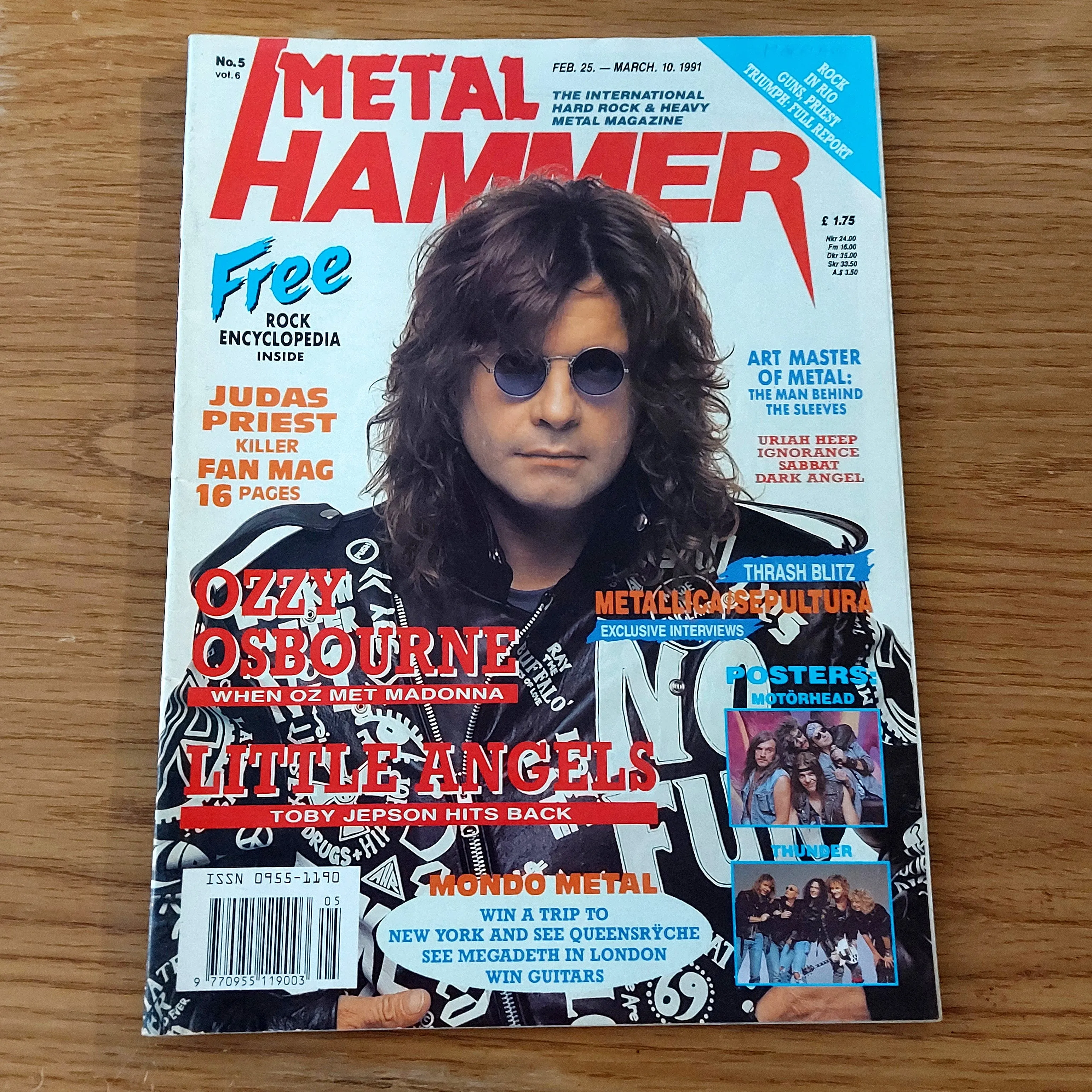 Sale: METAL HAMMER magazine (mostly late 80s/early 90s. Multiple issues, periodically restocked)