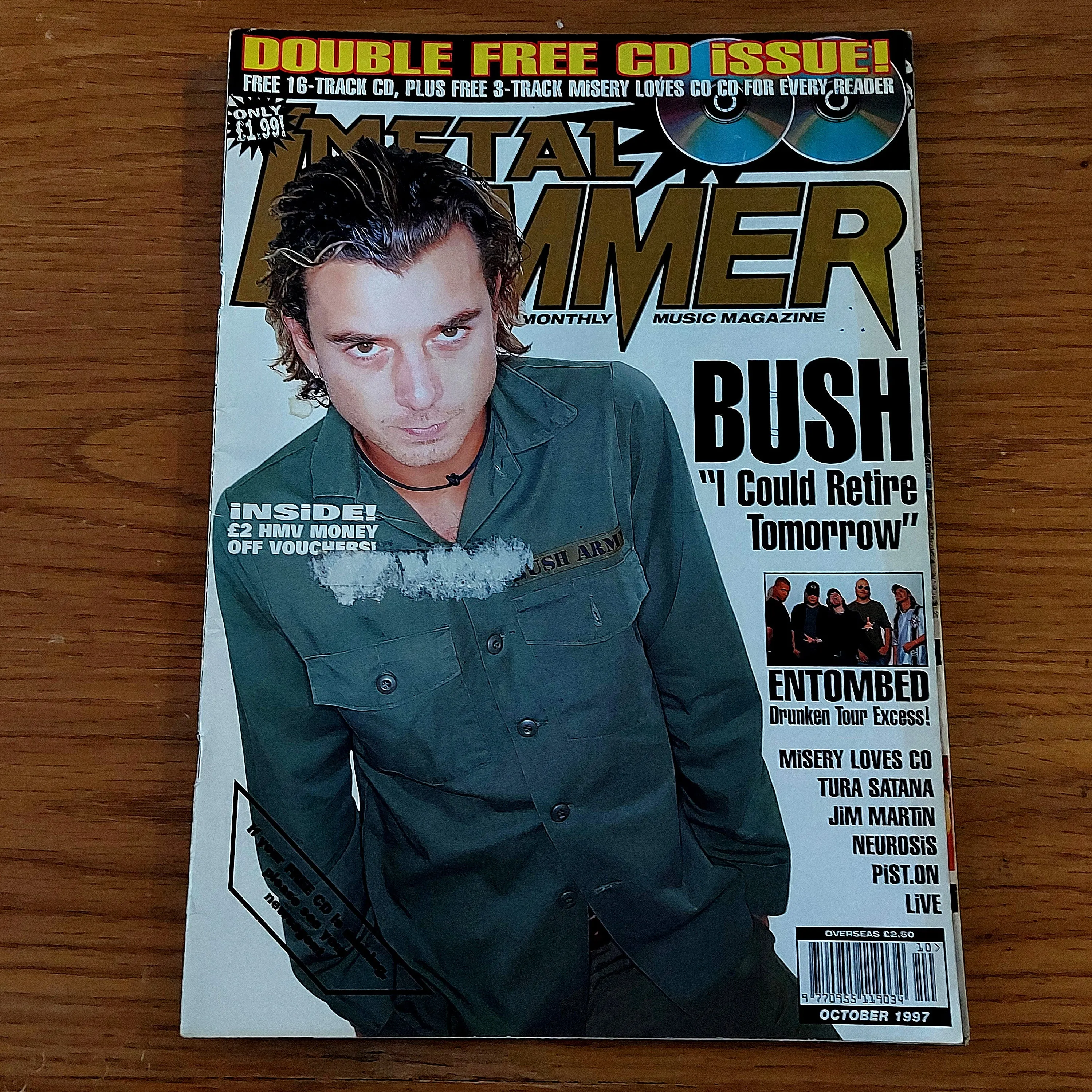 Sale: METAL HAMMER magazine (mostly late 80s/early 90s. Multiple issues, periodically restocked)