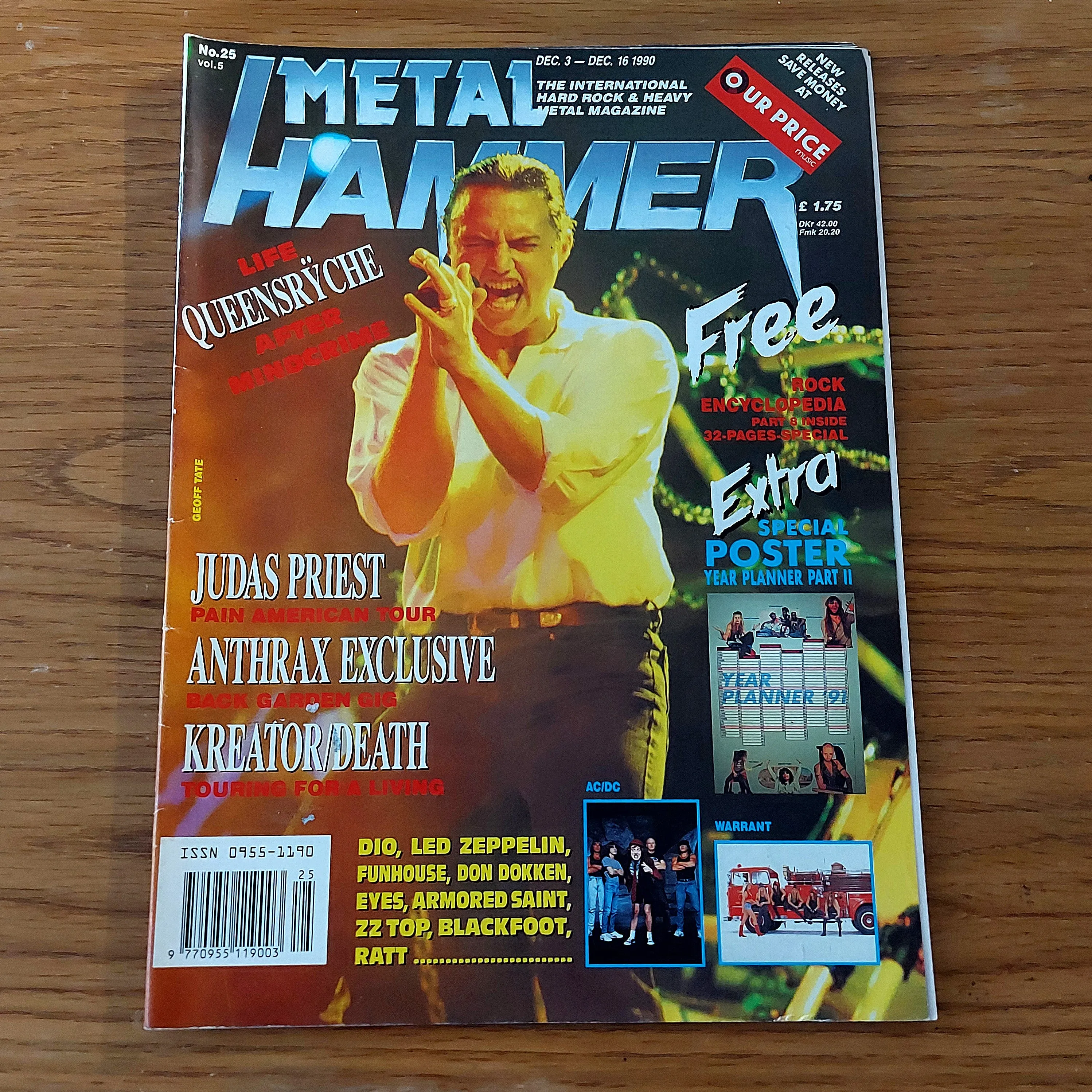 Sale: METAL HAMMER magazine (mostly late 80s/early 90s. Multiple issues, periodically restocked)