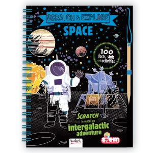 Scratch & Explore Book: Space