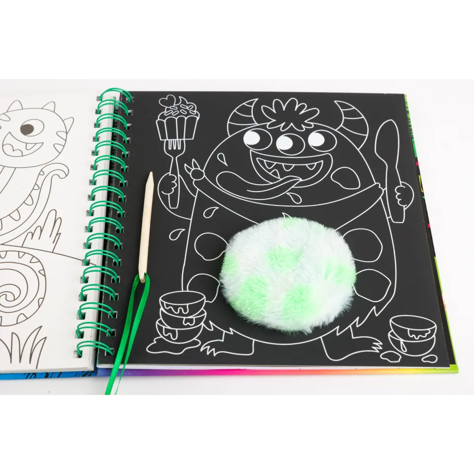 Scratch Art Fluffy: Monsters