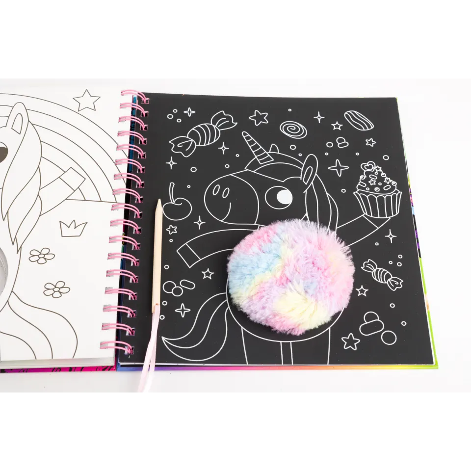 Scratch Art Fluffy: Unicorns