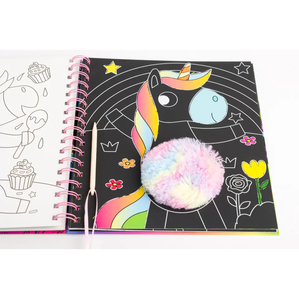 Scratch Art Fluffy: Unicorns