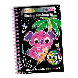 Scratch Art Friends: Baby Animals