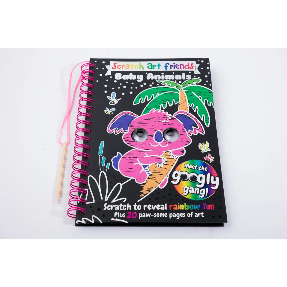 Scratch Art Friends: Baby Animals