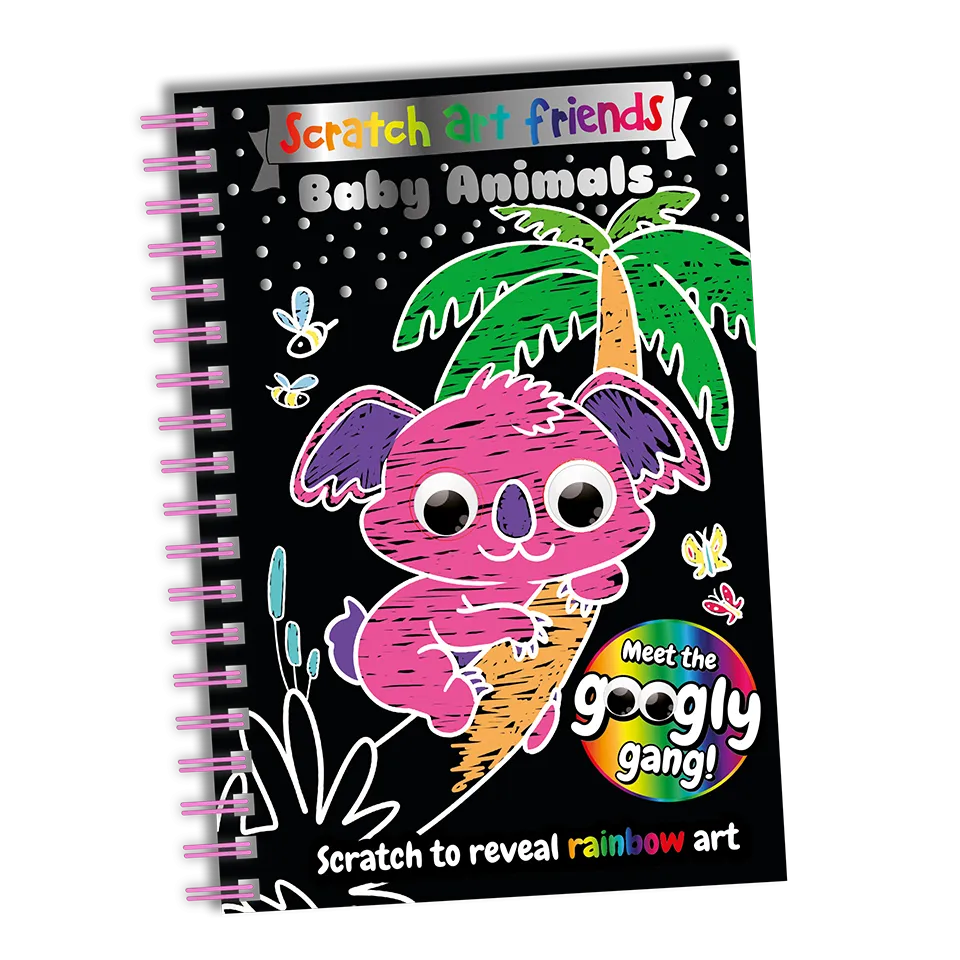 Scratch Art Friends: Baby Animals